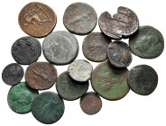 Lot of ca. 17 roman bronze coins / SOLD AS SEEN, NO RETURN!fine