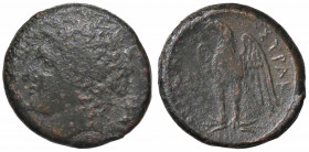 WAHRGRECHE - SICILIA - Siracusa - Icetas (287-278 a.C.) - AE 24 (AE g. 11,81)
 

BB