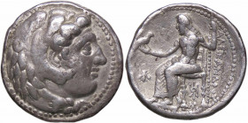 WAHRGRECHE - RE DI MACEDONIA - Alessandro III (336-323 a.C.) - Tetradracma (Babilonia) S. Cop. 825 (AG g. 16,78)
 

BB