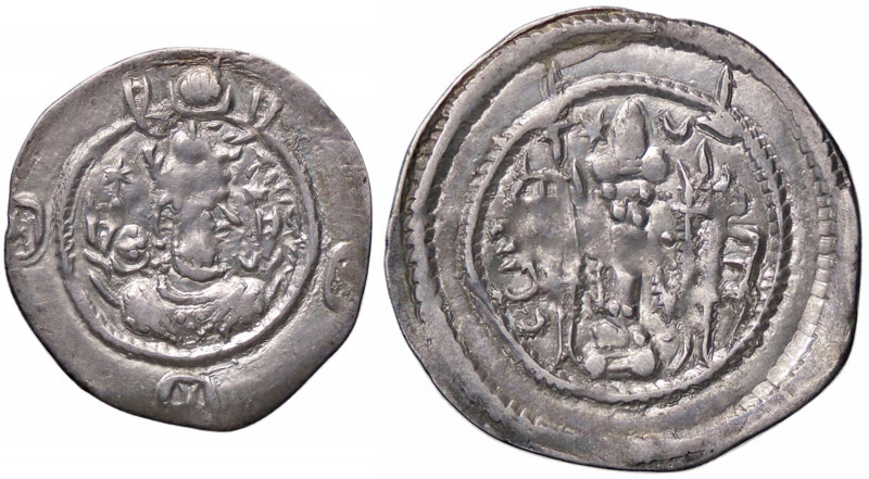 WAHRGRECHE - SASSANIDI - Kavat I, primo periodo (488-496) - Dracma (AG g. 4,01)...