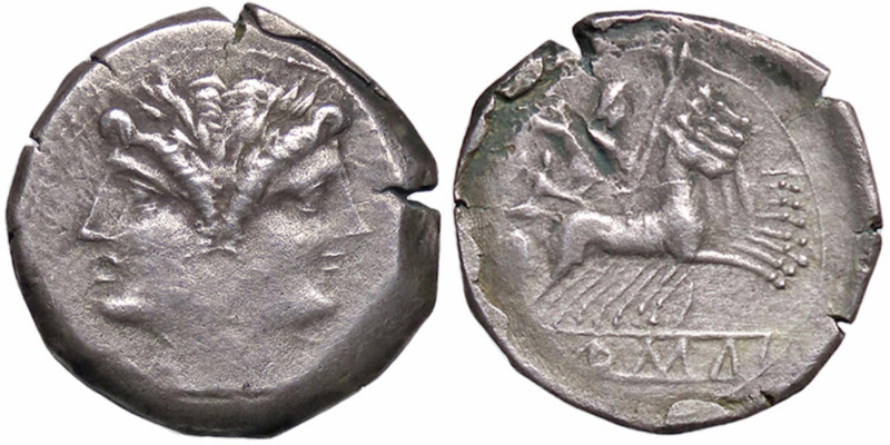 WAHRROMANE REPUBBLICANE - ANONIME - Monete romano-campane (280-210 a.C.) - Quadr...