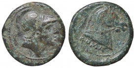 WAHRROMANE REPUBBLICANE - ANONIME - Monete romano-campane (280-210 a.C.) - Litra Cr. 25/3; Syd. 26 (AE g. 2,87)
 

qBB