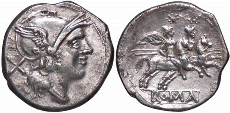 WAHRROMANE REPUBBLICANE - ANONIME - Monete senza simboli (dopo 211 a.C.) - Denar...