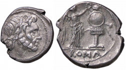 WAHRROMANE REPUBBLICANE - ANONIME - Monete senza simboli (dopo 211 a.C.) - Vittoriato B. 9; Cr. 53/1 (AG g. 3,22)
 

BB-SPL