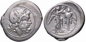 WAHRROMANE REPUBBLICANE - ANONIME - Monete senza simboli (dopo 211 a.C.) - Vittoriato B. 9; Cr. 53/1 (AG g. 3)
 

BB