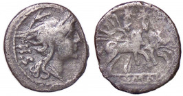 WAHRROMANE REPUBBLICANE - ANONIME - Monete senza simboli (dopo 211 a.C.) - Sesterzio B. 4; Cr. 44/7 (AG g. 0,86)
 

meglio di MB