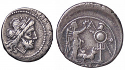 WAHRROMANE REPUBBLICANE - ANONIME - Monete con simboli o monogrammi (211-170 a.C.) - Vittoriato Cr. 122/1 (AG g. 1,92)
 

BB