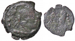 WAHRROMANE REPUBBLICANE - ANONIME - Monete con simboli o monogrammi (211-170 a.C.) - Quadrante (AE g. 2,47)
 

qBB