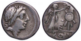 WAHRROMANE REPUBBLICANE - ANONIME - Monete senza il nome del monetiere (143-81a.C.) - Quinario Cr. 373/1b; Syd. 609a (AG g. 1,72)
 

qBB