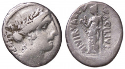 WAHRROMANE REPUBBLICANE - ACILIA - Man. Acilius Glabrio (49 a.C.) - Denario B. 8; Cr. 442/1b (AG g. 3,97)
 

qBB