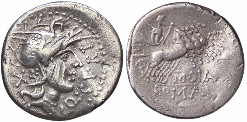 WAHRROMANE REPUBBLICANE - CURTIA - Q. Curtius (116-115 a.C.) - Denario B. 2; Cr....