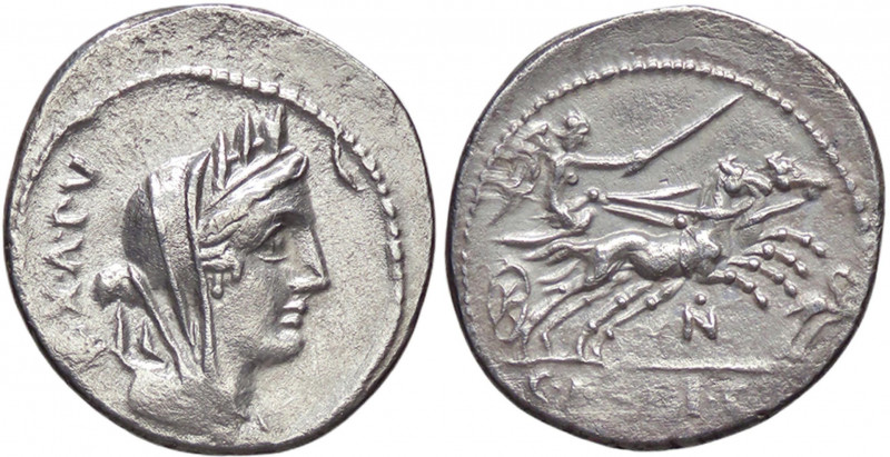 WAHRROMANE REPUBBLICANE - FABIA - C. Fabius C. f. Hadrianus (102 a.C.) - Denario...