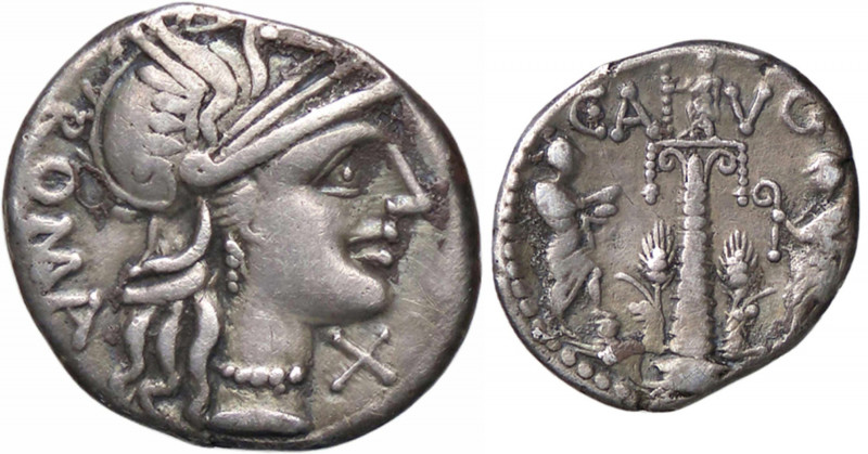 WAHRROMANE REPUBBLICANE - MINUCIA - C. Minucius Augurinus (135 a.C.) - Denario B...