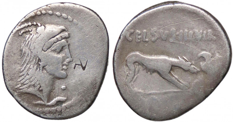 WAHRROMANE REPUBBLICANE - PAPIA - L. Papius Celsus (45 a.C.) - Denario B. 2; Cr....
