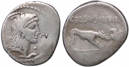 WAHRROMANE REPUBBLICANE - PAPIA - L. Papius Celsus (45 a.C.) - Denario B. 2; Cr. 472/1 (AG g. 3,55)
 

meglio di MB