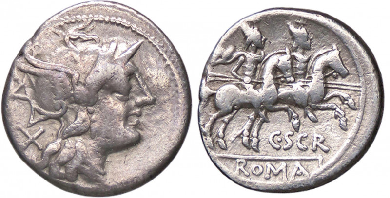 WAHRROMANE REPUBBLICANE - SCRIBONIA - C. Scribonius (154 a.C.) - Denario B. 1; C...