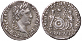 WAHRROMANE IMPERIALI - Augusto (27 a.C.-14 d.C.) - Denario (Lugdunum) C. 43; RIC 350 (AG g. 3,71) Segno al D/
 Segno al D/

BB
