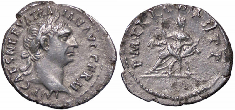 WAHRROMANE IMPERIALI - Traiano (98-117) - Denario C. 206; RIC 1 (AG g. 3,15)
 ...