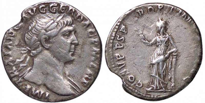 WAHRROMANE IMPERIALI - Traiano (98-117) - Denario C. 83; RIC 126 (AG g. 2,88)
 ...