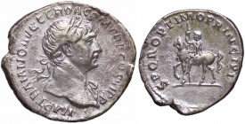 WAHRROMANE IMPERIALI - Traiano (98-117) - Denario RIC.291 var; MIR.394b (AG g. 3,32)
 

BB