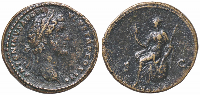 WAHRROMANE IMPERIALI - Antonino Pio (138-161) - Sesterzio C. 464 (12 Fr.) (AE g....