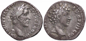 WAHRROMANE IMPERIALI - Antonino Pio e Marco Aurelio - Denario C. 15 (AG g. 3,01)
 

BB