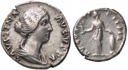 WAHRROMANE IMPERIALI - Faustina II (moglie di M. Aurelio) - Denario C. 15; RIC A495a (AG g. 2,9)
 

BB+