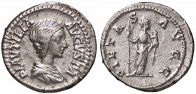 WAHRROMANE IMPERIALI - Plautilla (moglie di Caracalla) - Denario C. 16; RIC 367 (AG g. 3,48)
 

BB+