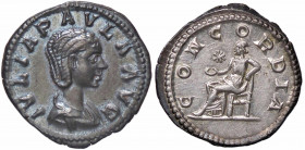 WAHRROMANE IMPERIALI - Giulia Paola (moglie di Elagabalo) - Denario C. 6; RIC 211 (AG g. 3,23)
 

qFDC