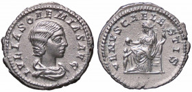 WAHRROMANE IMPERIALI - Giulia Soemia (madre di Elagabalo) - Denario C. 14; RIC 243 (AG g. 2,82)
 

SPL