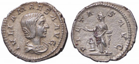WAHRROMANE IMPERIALI - Giulia Maesa (ava di Elagabalo) - Denario C. 29; RIC 263 (AG g. 2,68)
 

SPL