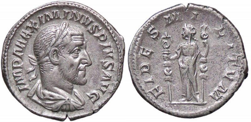 WAHRROMANE IMPERIALI - Massimino I (235-238) - Denario C. 7; RIC 7a (AG g. 2,81)...