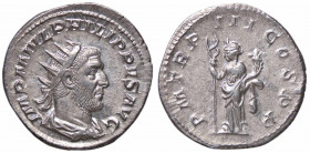 WAHRROMANE IMPERIALI - Filippo I (244-249) - Antoniniano C. 124; RIC 3 (AG g. 3,94)
 

SPL