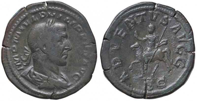 WAHRROMANE IMPERIALI - Filippo I (244-249) - Sesterzio C. 6; RIC 195 (AE g. 22,1...