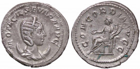 WAHRROMANE IMPERIALI - Otacilia Severa (moglie di Filippo I) - Antoniniano C. 4; RIC 125c (AG g. 4,29)
 

qSPL/SPL