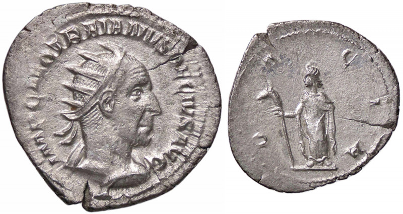 WAHRROMANE IMPERIALI - Traiano Decio (249-251) - Antoniniano C. 13/6 (AG g. 3,6)...