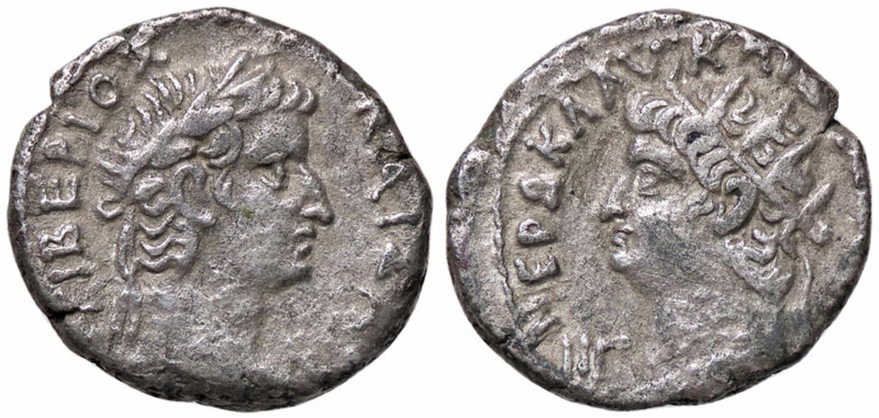 WAHRROMANE PROVINCIALI - Nerone e Tiberio - Tetradracma (Alessandria) Sear 637 (...
