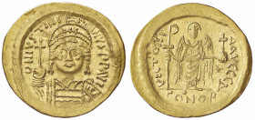 WAHRBIZANTINE - Giustiniano I (527-565) - Solido Ratto 454/7/8; Sear 140 (AU g. 4,45)
 

BB+