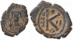 WAHRBIZANTINE - Giustiniano I (527-565) - Mezzo follis (AE g. 6,49)
 

MB/qBB