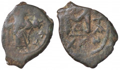 WAHRBIZANTINE - Costante II (641-668) - Follis (AE g. 3,22)
 

MB