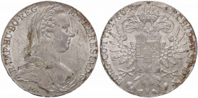 WAHRESTERE - AUSTRIA - Maria Teresa (vedova) (1765-1780) - Tallero 1780 Kr. 1866.2 AG Riconio
 Riconio

SPL+/qFDC