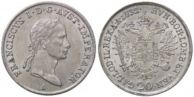 WAHRESTERE - AUSTRIA - Francesco I Imperatore (1806-1835) - 20 Kreuzer 1832 A Kr. 2147 NC AG
 

SPL/qFDC