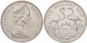 WAHRESTERE - BAHAMAS - Elisabetta II (1952) - 2 Dollari 1969 AG
 

FDC