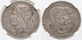 WAHRESTERE - BELGIO - Leopoldo I (1831-1865) - 5 Franchi 1853 - Matrimonio Kr. X2.1 R AG Sigillata CCG XF45
Sigillata CCG XF45

qSPL