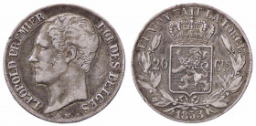 WAHRESTERE - BELGIO - Leopoldo I (1831-1865) - 20 Centesimi 1853 Kr. 19 AG
 

BB