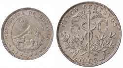 WAHRESTERE - BOLIVIA - Repubblica (1825) - 5 Centavos 1908 Kr. 173.3 NI
 

qFDC