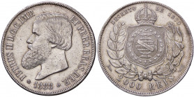 WAHRESTERE - BRASILE - Pedro II (1831-1889) - 2.000 Reis 1888 Kr. 485 AG
 

SPL