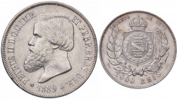 WAHRESTERE - BRASILE - Pedro II (1831-1889) - 2.000 Reis 1889 Kr. 485 AG Colpetto
 Colpetto

SPL