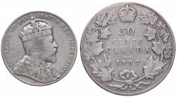 WAHRESTERE - CANADA - Edoardo VII (1901-1910) - 50 Cents 1907 Kr. 12 AG
 

MB
