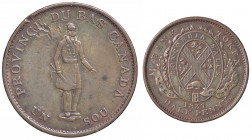 WAHRESTERE - CANADA-LOWER CANADA - Vittoria (1837-1901) - Token 1837 - City bank Kr. Tn6 CU da 1/2 penny Colpetti nel campo
da 1/2 penny - Colpetti n...